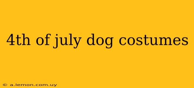 4th of july dog costumes