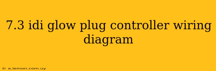 7.3 idi glow plug controller wiring diagram