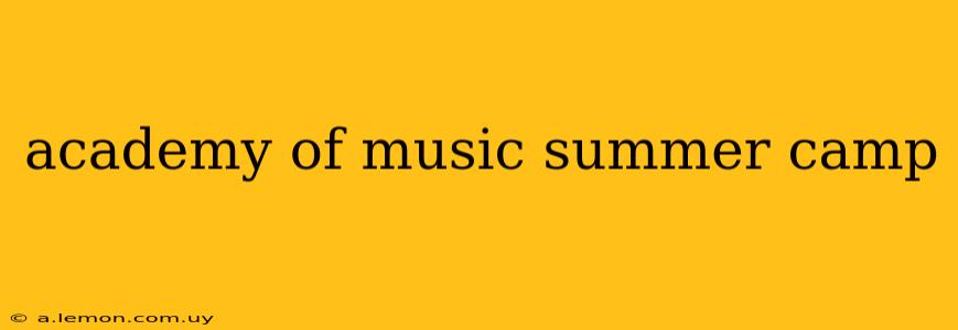 academy of music summer camp