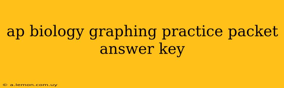 ap biology graphing practice packet answer key