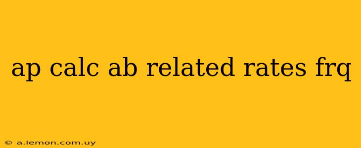 ap calc ab related rates frq