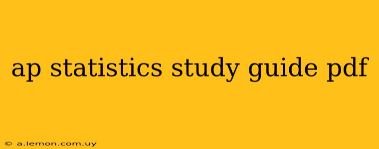 ap statistics study guide pdf