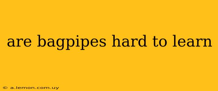 are bagpipes hard to learn