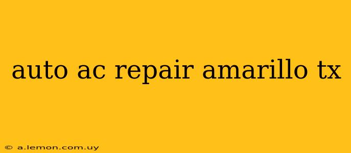 auto ac repair amarillo tx