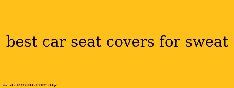 best car seat covers for sweat