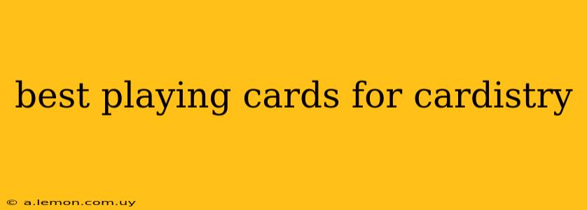 best playing cards for cardistry