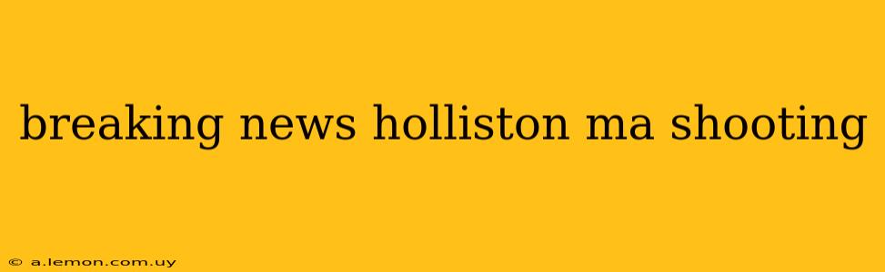 breaking news holliston ma shooting