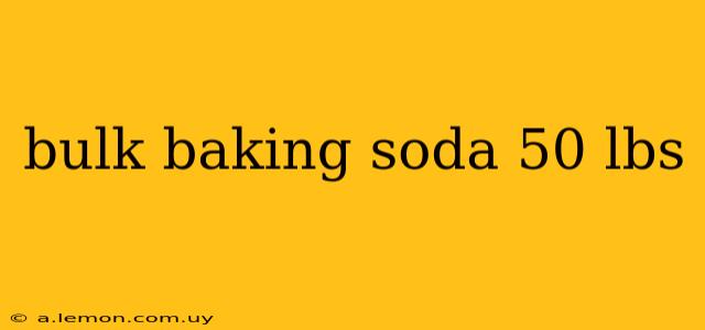 bulk baking soda 50 lbs