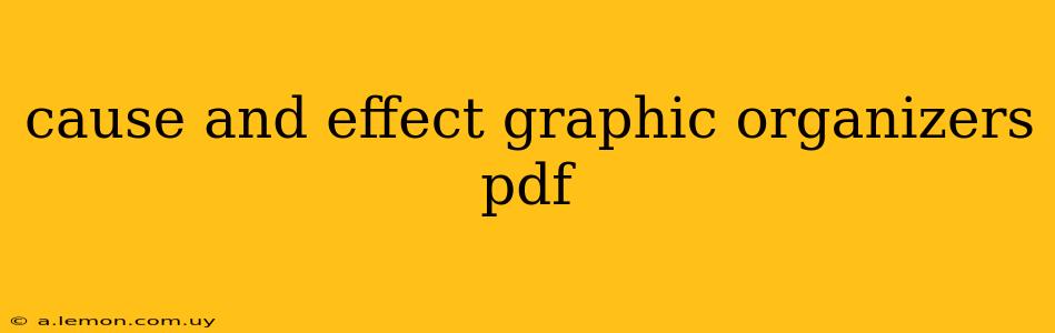 cause and effect graphic organizers pdf