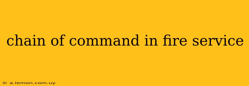 chain of command in fire service