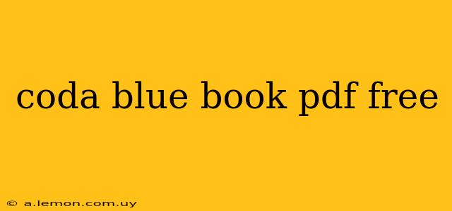 coda blue book pdf free