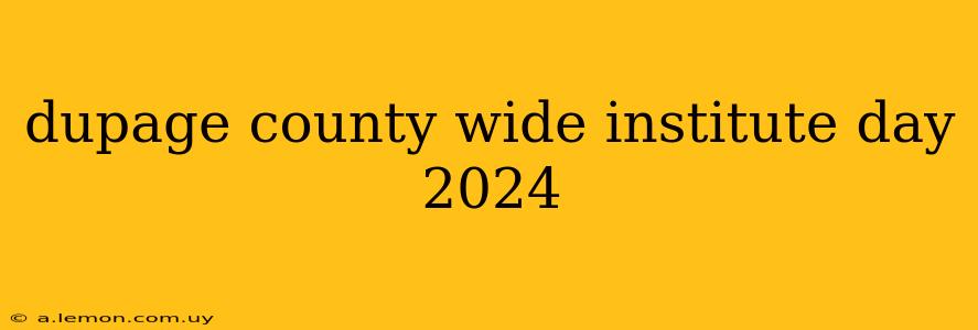 dupage county wide institute day 2024