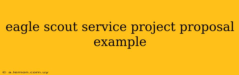 eagle scout service project proposal example