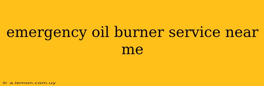 emergency oil burner service near me