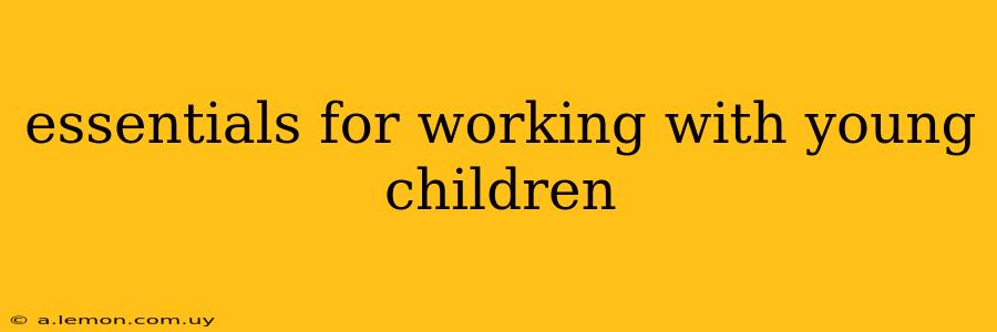 essentials for working with young children