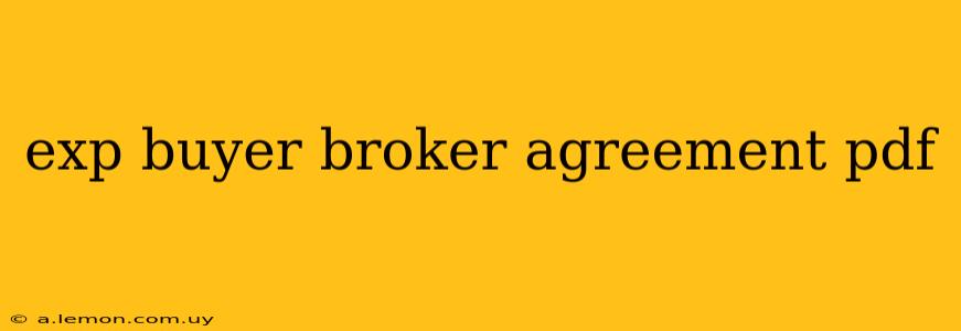 exp buyer broker agreement pdf