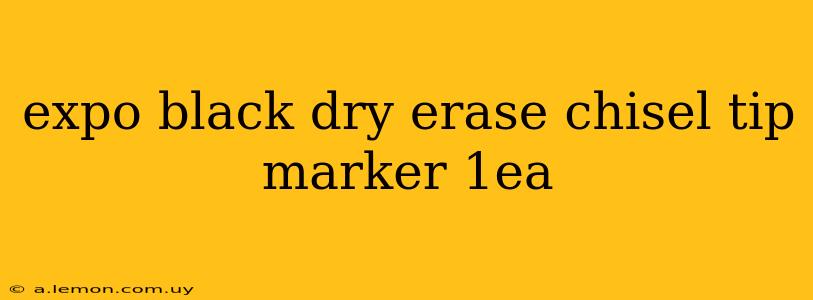 expo black dry erase chisel tip marker 1ea