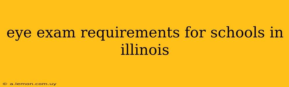 eye exam requirements for schools in illinois