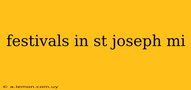 festivals in st joseph mi