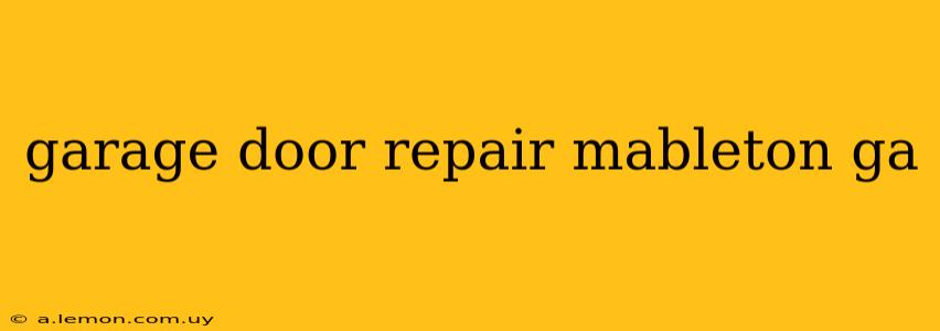 garage door repair mableton ga