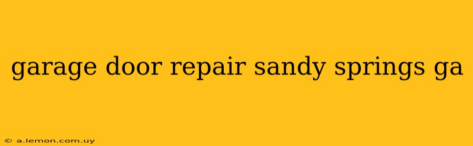 garage door repair sandy springs ga