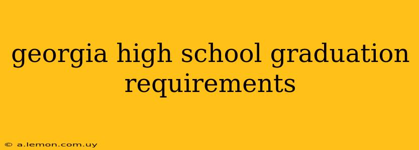 georgia high school graduation requirements