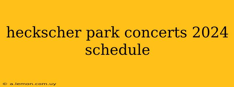 heckscher park concerts 2024 schedule