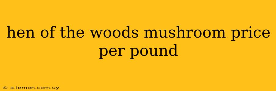 hen of the woods mushroom price per pound