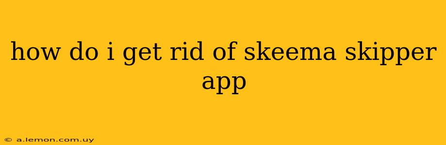 how do i get rid of skeema skipper app