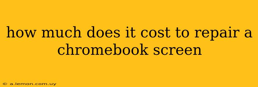 how much does it cost to repair a chromebook screen