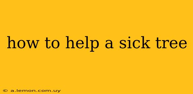 how to help a sick tree