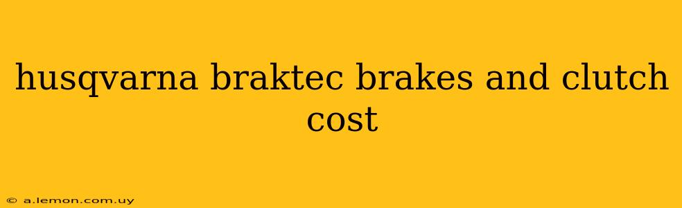 husqvarna braktec brakes and clutch cost