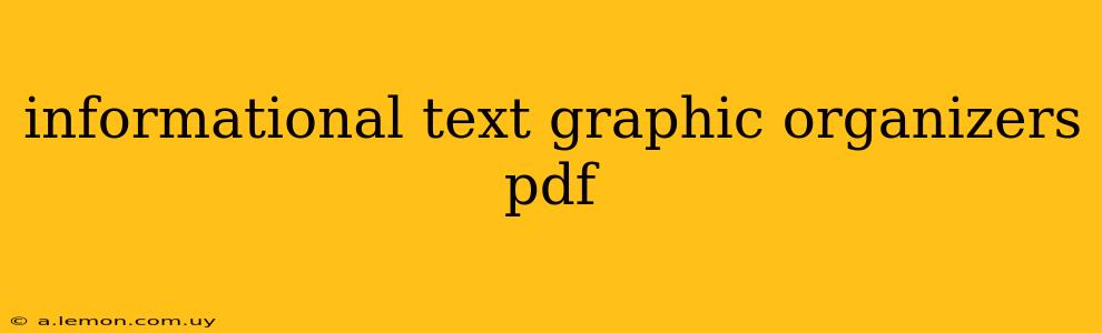 informational text graphic organizers pdf