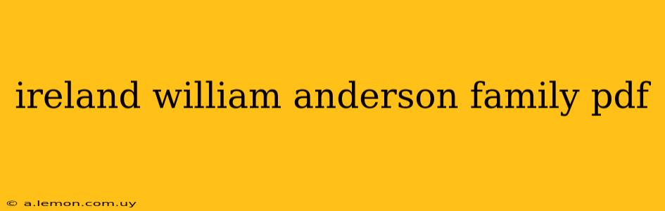 ireland william anderson family pdf