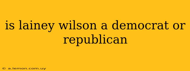 is lainey wilson a democrat or republican