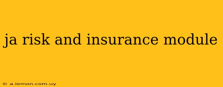 ja risk and insurance module