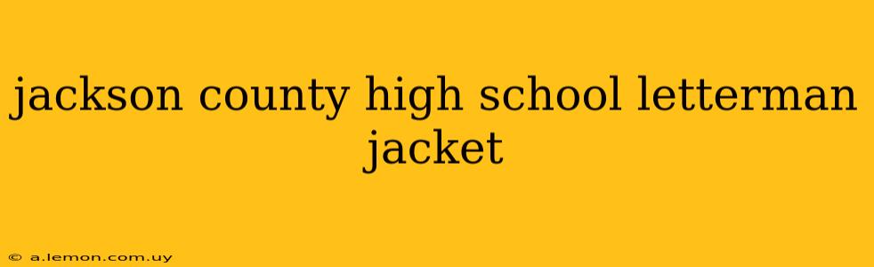 jackson county high school letterman jacket