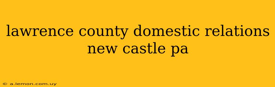 lawrence county domestic relations new castle pa