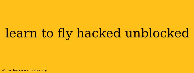 learn to fly hacked unblocked