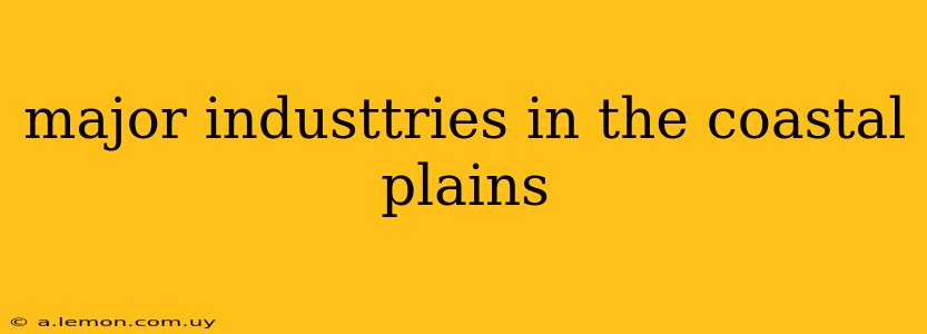 major industtries in the coastal plains