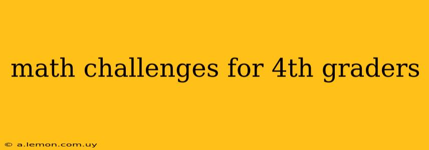 math challenges for 4th graders