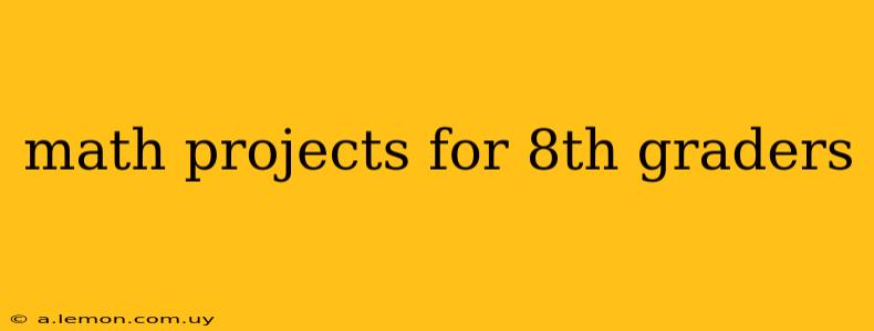 math projects for 8th graders