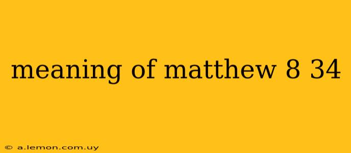 meaning of matthew 8 34