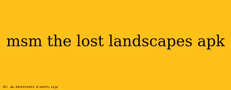 msm the lost landscapes apk