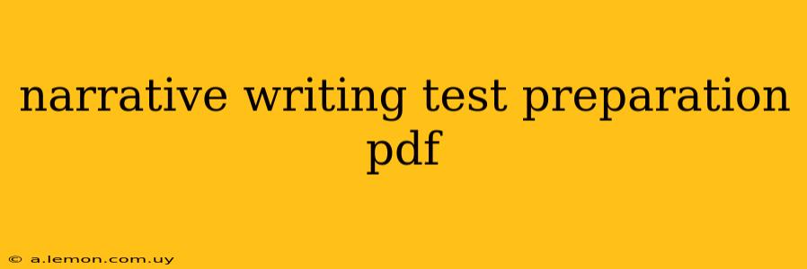 narrative writing test preparation pdf