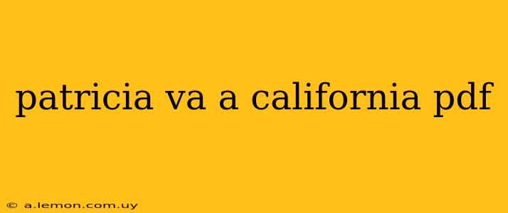 patricia va a california pdf