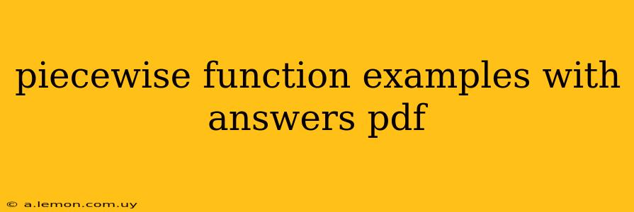 piecewise function examples with answers pdf