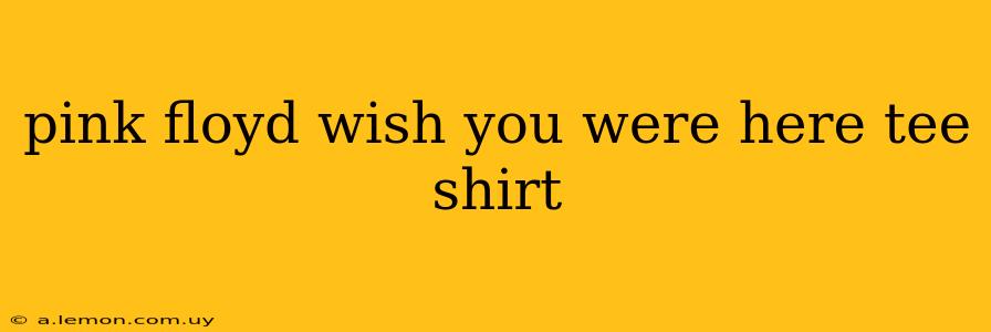 pink floyd wish you were here tee shirt