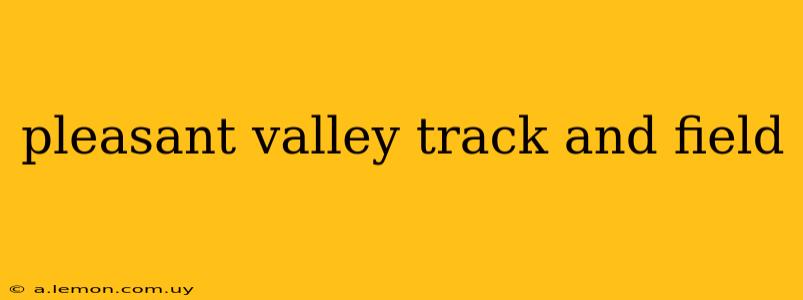 pleasant valley track and field