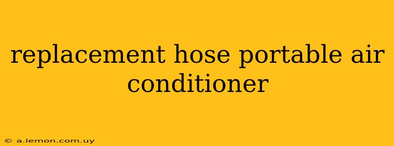 replacement hose portable air conditioner